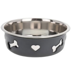 COMEDOR PERROS 21X7 CM.INOX