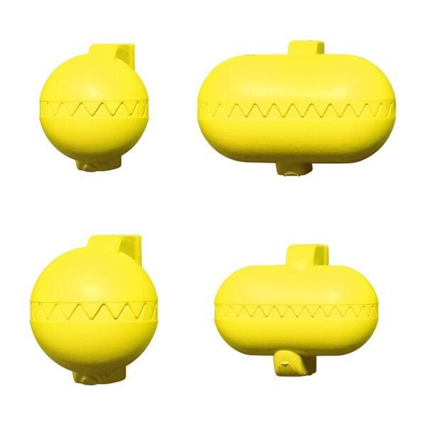 Utensilio multiuso con 4 moldes intercambiables , para croquetas, albóndigas, bolas, sushi, en color amarillo de plástico - La croquetera: patentado y - Imagen 3