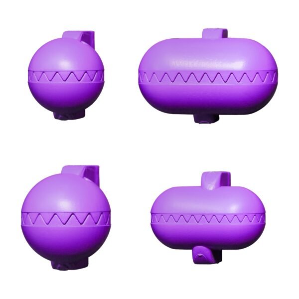 Utensilio multiuso con 4 moldes intercambiables , para croquetas, albóndigas, bolas, sushi, en color morado de plástico - La croquetera: patentado y f - Imagen 3