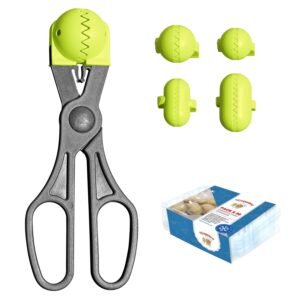 Pack utensilio multiusos con 4 moldes intercambiables color pistacho + 20 bandejas de conservación - La croquetera: patentado y fabricado en España