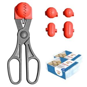Pack utensilio multiusos con 4 moldes intercambiables color rojo + 40 bandejas de conservación - La croquetera: patentado y fabricado en España