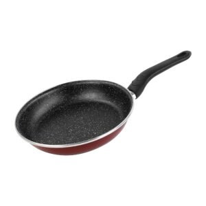 Magefesa PRAGA PIEDRA sartén 22 cms, acero esmaltado vitrificado, en granate, inducción y lavavajillas