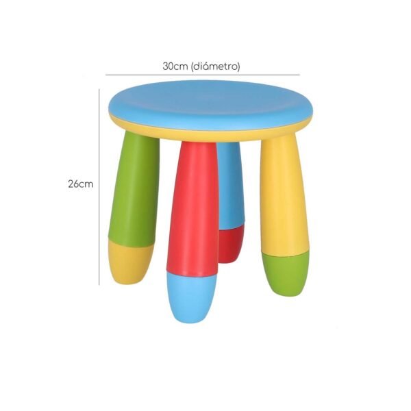 Taburete infantil azul - Imagen 4