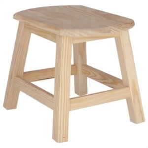 Taburete OVAL grande sin barniz