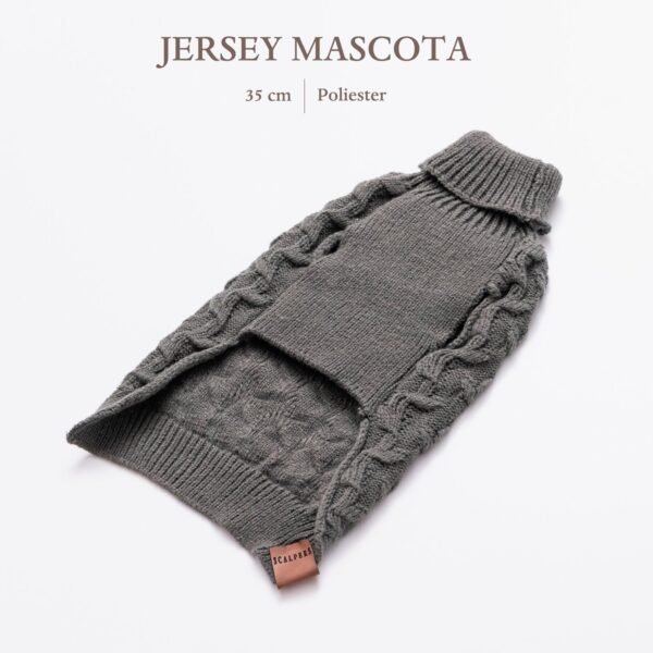 Jersey para mascota talla M (35cm) en poliéster gris Scalpers Home - Imagen 2