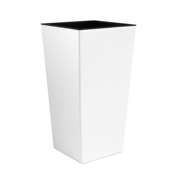 3x Maceta alta Urbi 2 litros, de plastico, 12,6 x 12,6 x 20 cm en color Blanco - Imagen 3