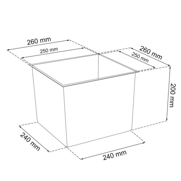 2 unidades de macetero zanvic urbi 26,6 litros de plástico fower pot con interior liner 27 x 27 x 50 cm blanco - Imagen 4