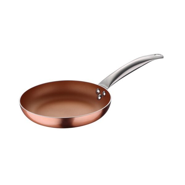 Set 5pc sartenes (con tapa) aluminio prensado inducción con Set 3pc utensilios de cocina silicona madera - Imagen 2