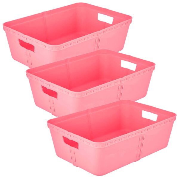 3x Life story cesta de almacenaje t large rose
