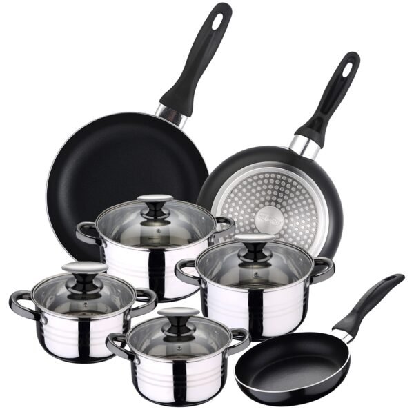 Set Bateria 8pc SIP  + Set 3 sartenes SIP CUNE 16/20/24