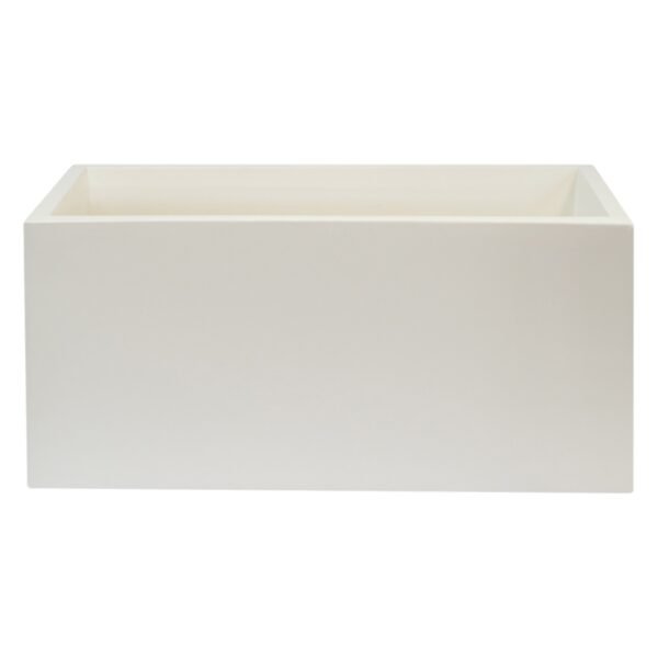 MACETERO DE POLIETILENO BLANCO 70X30X30 CM