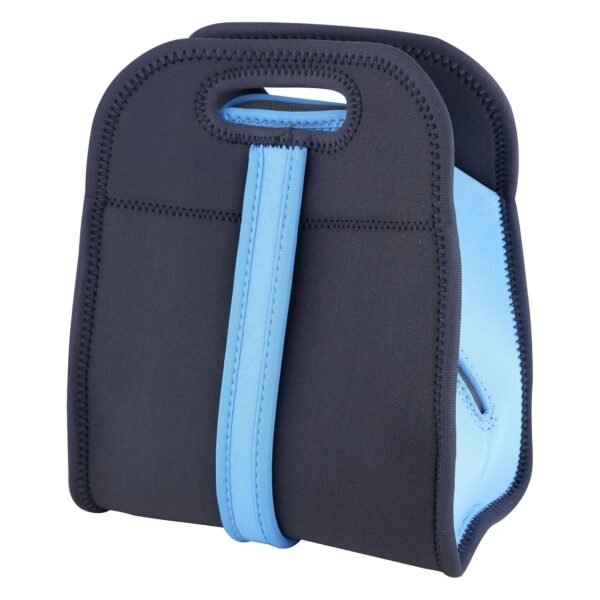 BOLSA PORTA ALIMENTOS 22.5X14X27CM NEOPRENO WALKING AZUL/GRIS