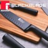 CUCHILLO SANTOKU 17.5CM ACERO INOXIDABLE BLACK BLADE BG - Imagen 2