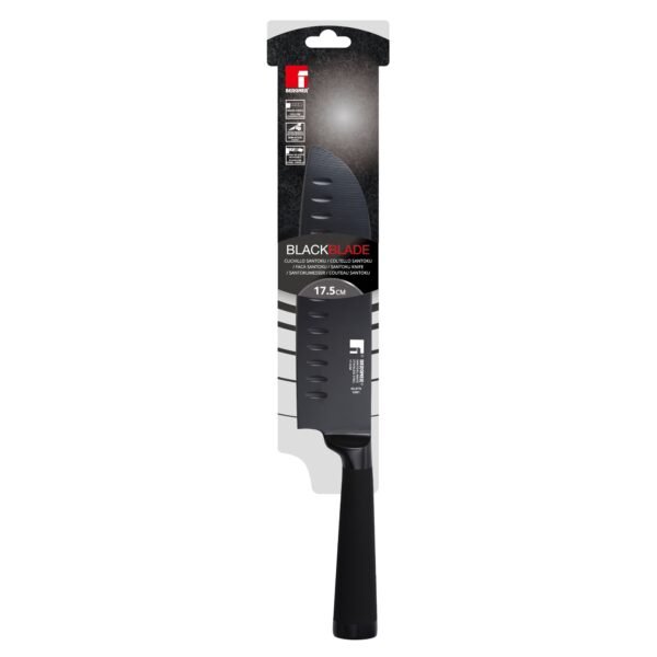 CUCHILLO SANTOKU 17.5CM ACERO INOXIDABLE BLACK BLADE BG - Imagen 4