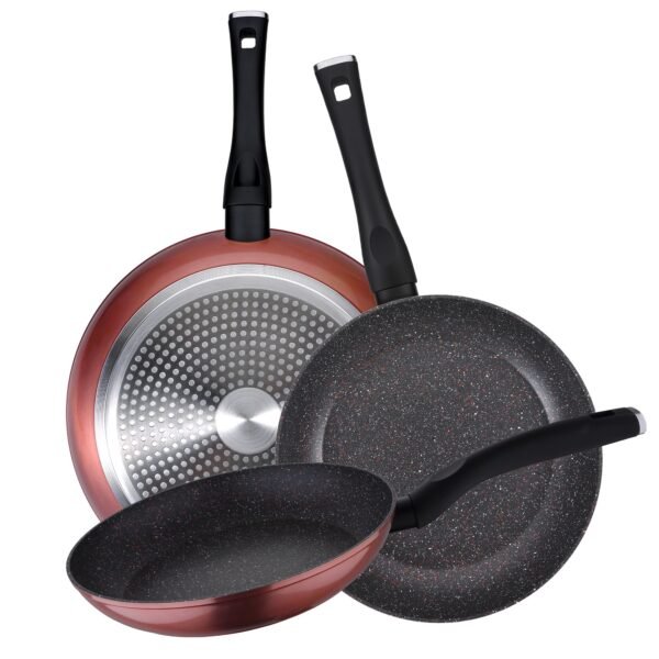 Set 3pcs sartenes VENUS aluminio forjado, aptas inducción - Imagen 2