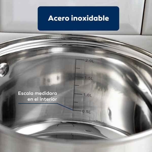 Bateria 5pc acero inoxidable Ø16Ø18Ø20, aptas para inducción, colección Onil - Imagen 4