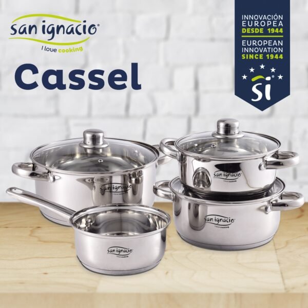 Bateria 7pc acero inox ind cassel sg - Imagen 2