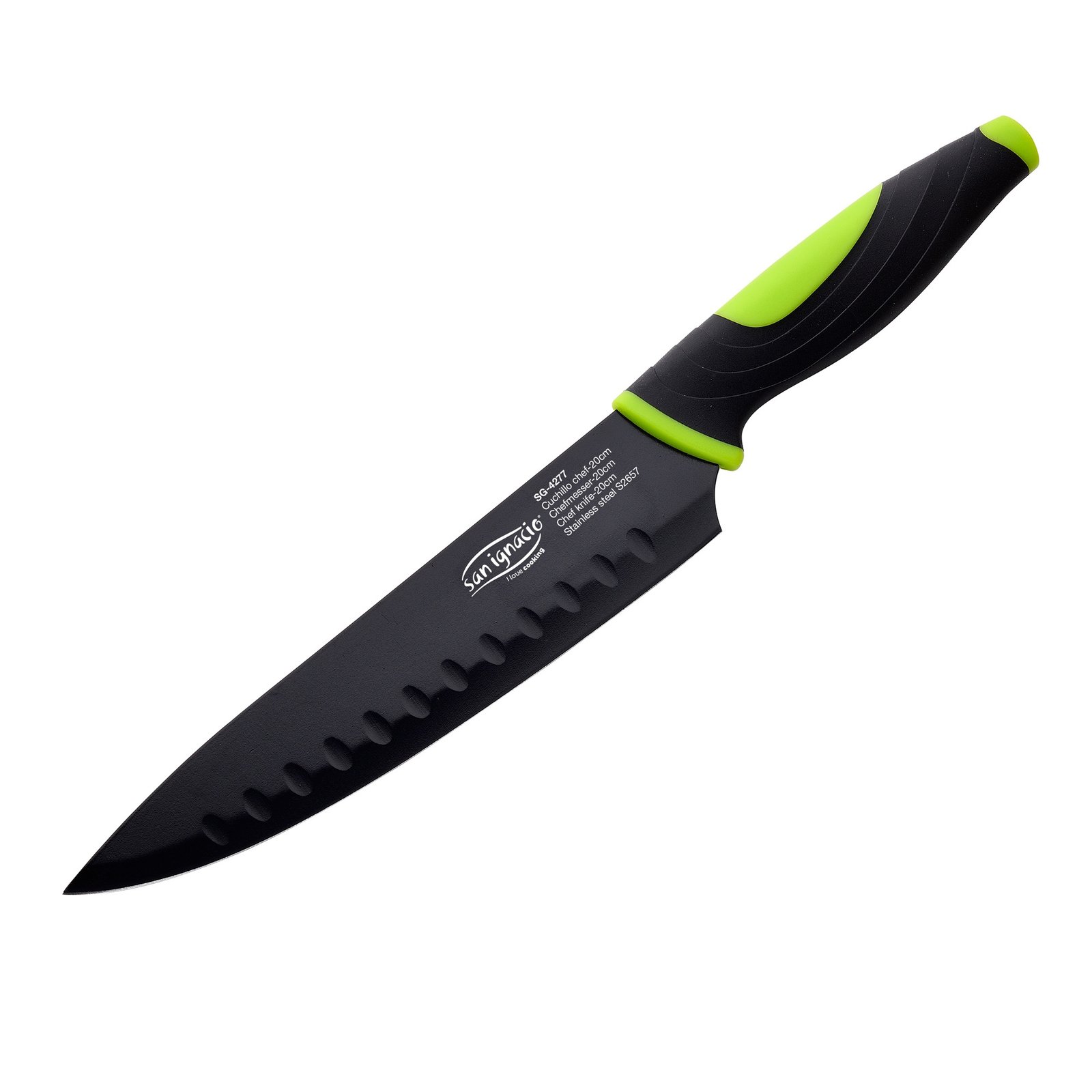 Set 5 cuchillos San Ignacio Vitoria de acero inoxidable en color negro - Imagen 4