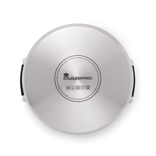 Cacerola de Cocina de 28cm, con Triple Capa de Acero Inoxidable y Aluminio Forjado, con Asas Ergonómicas, Cazuela de Cocina, para Todo Tipo de Cocinas - Imagen 2