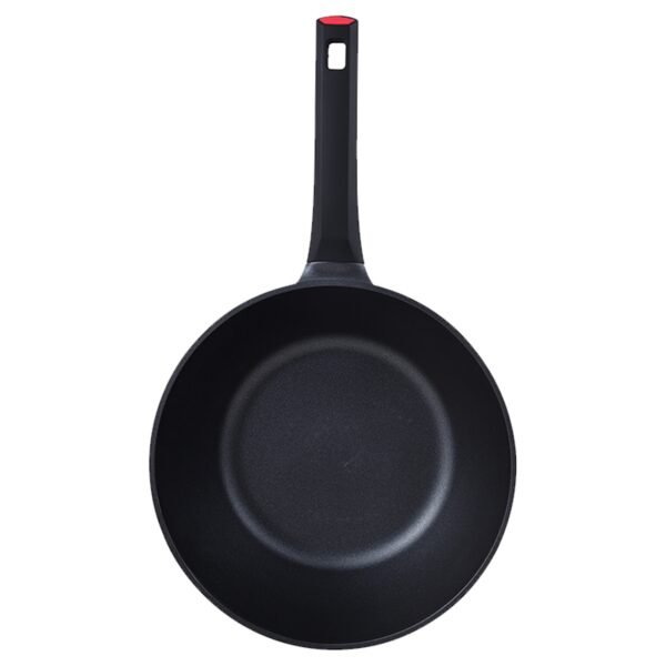 WOK 28x8,5 cm, en aluminio fundido, inducción, ENERGY