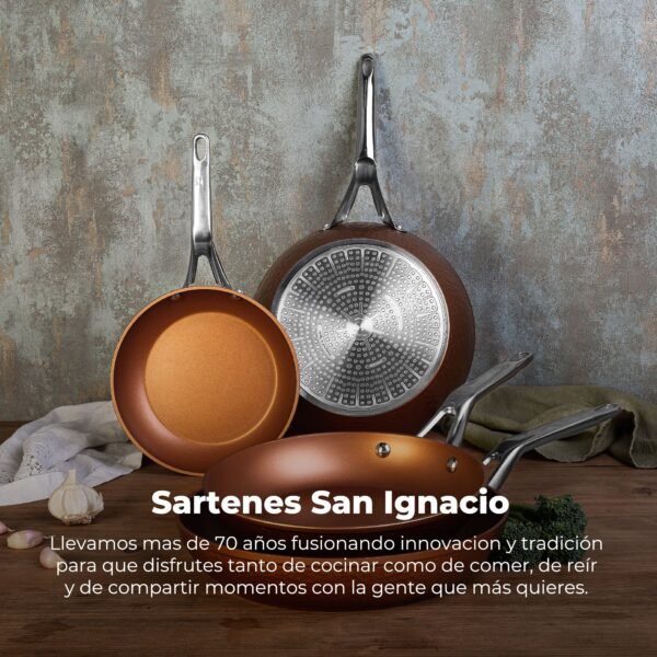 Sarten asador 28cm forged aluinium, inducción, colección Origen - Imagen 2
