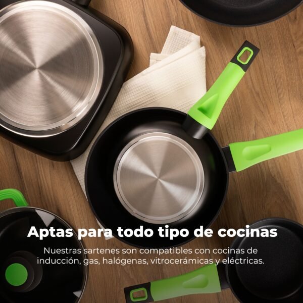 Cazo 16 cm San Ignacio Vitoria de aluminio forjado, apto para induccion - Imagen 3