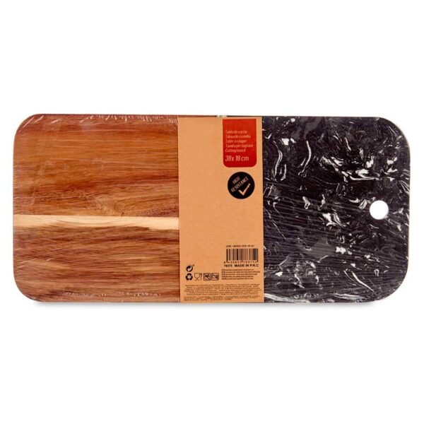 Tabla cortar madera y marmol negro 38cm  colección KINVARA - Imagen 4