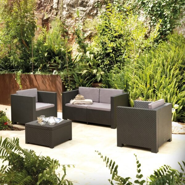 Sillón individual de jardín diva grafito - Imagen 4