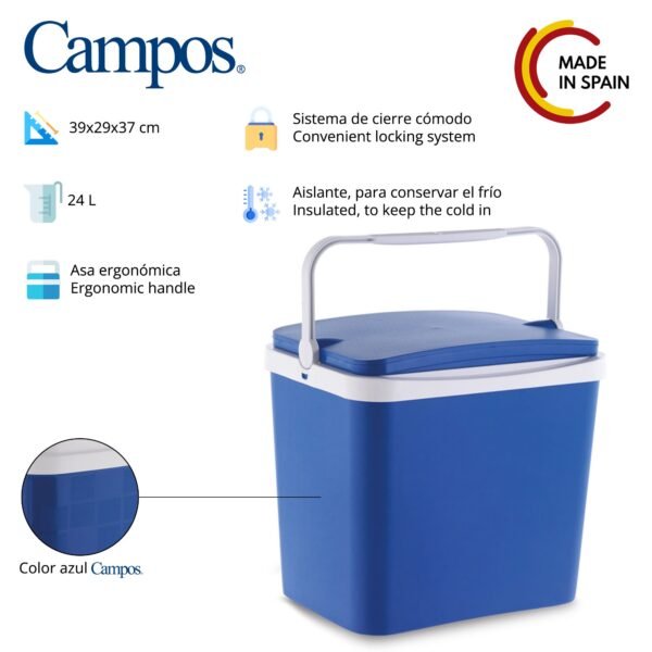 Nevera 24l azul campos - Imagen 3