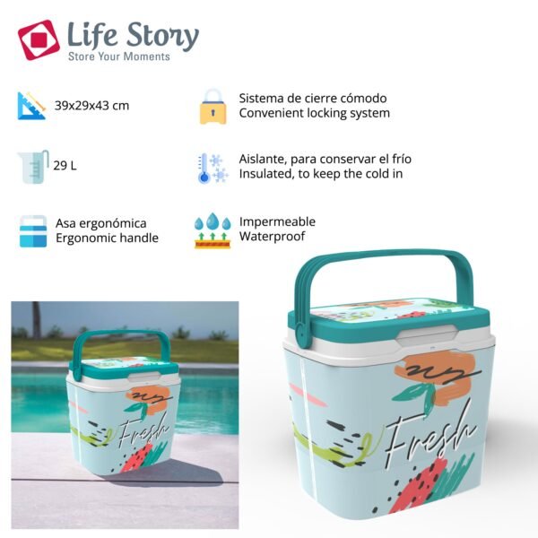 Nevera life story 29l fresh fruit - Imagen 3