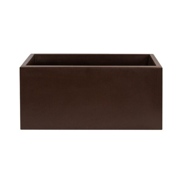 Jardinera "rodr-i" 60x20cm bronce