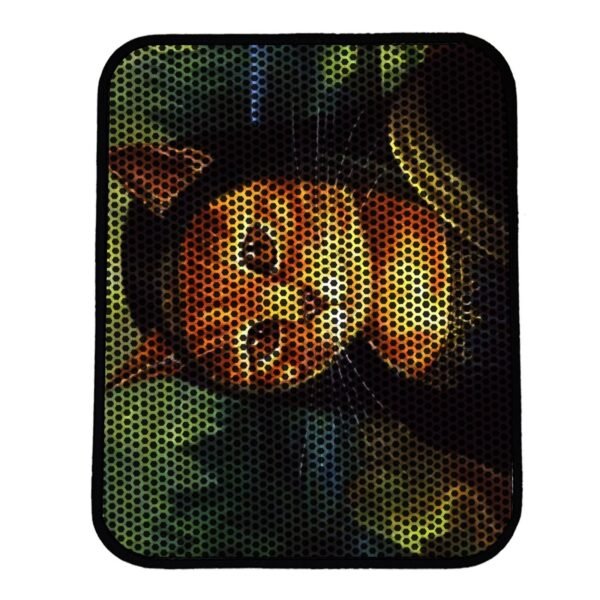 Estera de arena para gatos estilo 'gato con capucha'