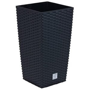 Maceta Rato de 35 litros con inserto 28,7 x 28,7 x 55 cm en color antracita