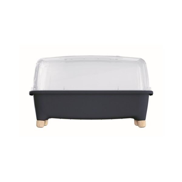 Huerto domestico/Jardinera baja, con tapa de policarbonato para proteger tus plantas  L Prosperplast Respana Planter Wood Low Set de plástico en color