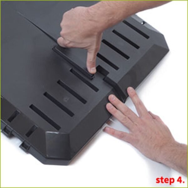 Compostador 1600 L Prosperplast Compogreen Module de plástico en color Negro, 82,6 (alto) x 261 (ancho) x 71,9 (profundo) cms - Imagen 3