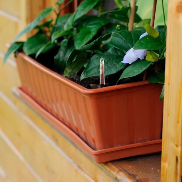 Macetero para balcon Prosperplast 11 L en color terracota CON SISTEMA DE RIEGO 60 x 18 x 14 cm - Imagen 4