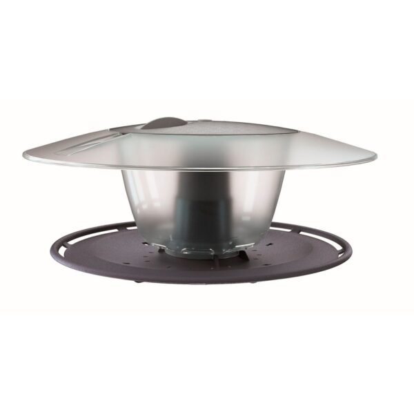 Comedero de patos BirdyFeed Round de plastico en color antracita 29,4 (largo) x 25,8 (ancho) x 12,2 (altura) cm