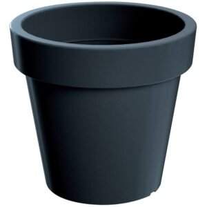 Maceta de plastico Lofly en color antracita 39 (largo) x 39 (ancho) x 36,1 (alto) cm