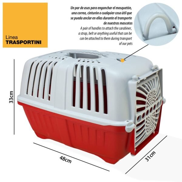 Transportín para perros de 48x31x33 cm. Colores surtidos - Imagen 2