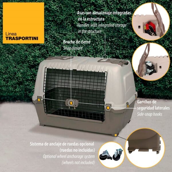 Transportín para perros de 760 x 450 x 540 mm - Imagen 2