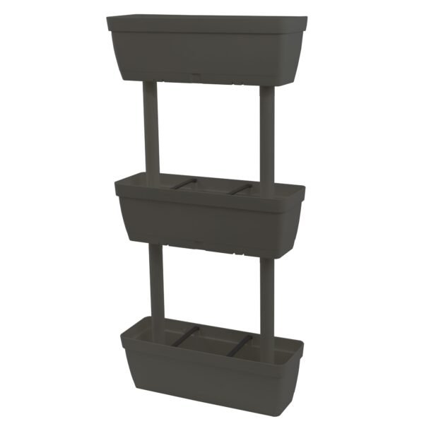Macetero vertical de plástico 3 niveles