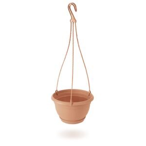 Macetero colgante AGRO 0,8L., dimensiones (mm) 160x160x100, color Terracota