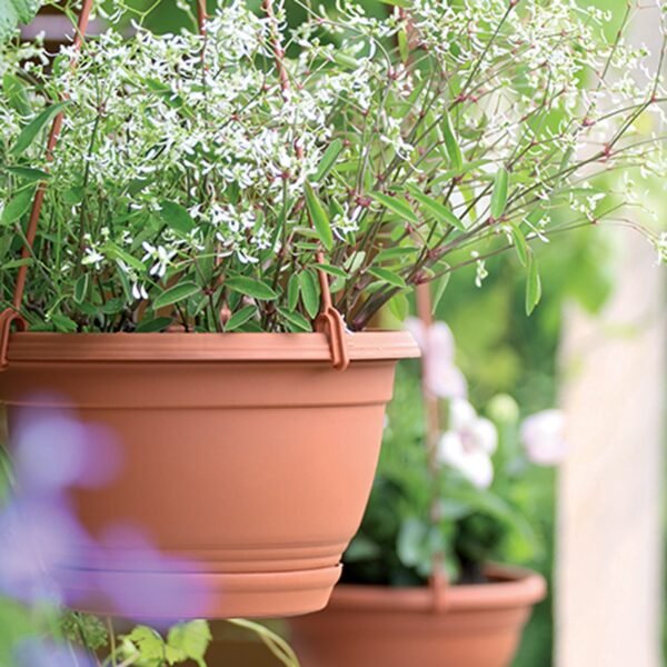 Macetero colgante AGRO 0,8L., dimensiones (mm) 160x160x100, color Terracota - Imagen 3