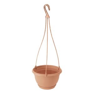 Macetero colgante AGRO 1,2L., dimensiones (mm) 180x180x115, color Terracota