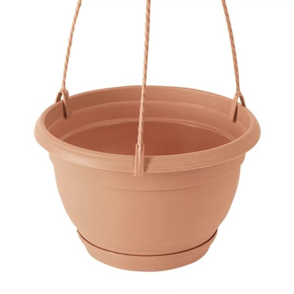 Macetero colgante AGRO 1,2L., dimensiones (mm) 180x180x115, color Terracota - Imagen 3