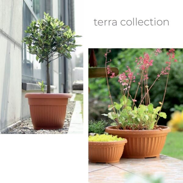 Maceta TERRA 13L., dimensiones (mm) 350x350x275, color Terracota - Imagen 2