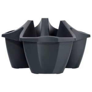 Maceta CROWN 16L., dimensiones (mm) 480x480x264, color Antracita