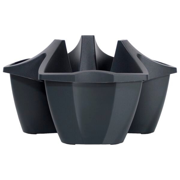 Maceta CROWN 16L., dimensiones (mm) 480x480x264, color Antracita