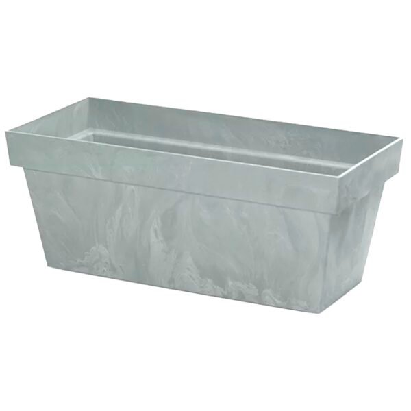 Maceta CUBE CASE BETON EFFECT 25,5L., dimensiones (mm) 587x264x236, color Hormigón