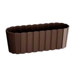 Jardinera para balcón BOARDEE BASIC 4,9L., dimensiones (mm) 383x144x130, color Marrón
